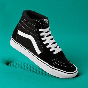 Férfi Vans Comfycush Sk8-Hi Magasszárú Cipő VA6531492 Fekete/Fehér